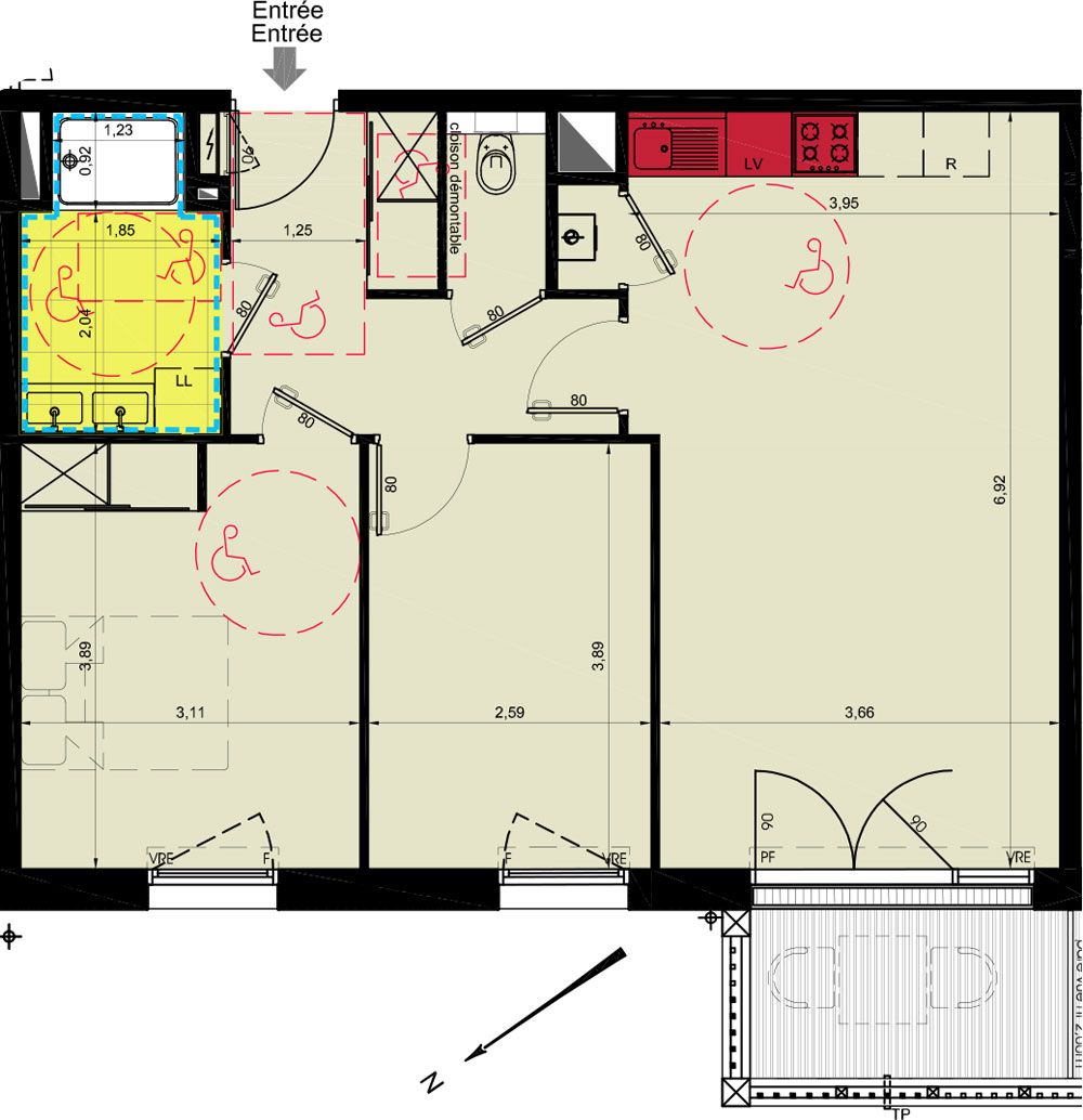 Plan Appartement T3 De 62 85 M² Neuf Résidence « Les Jardins Du