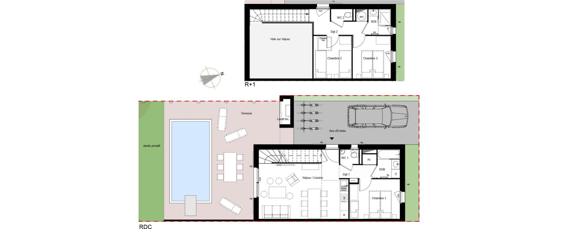 Villa T4 de 71,16 m2 aux Sables-D'Olonne Centre