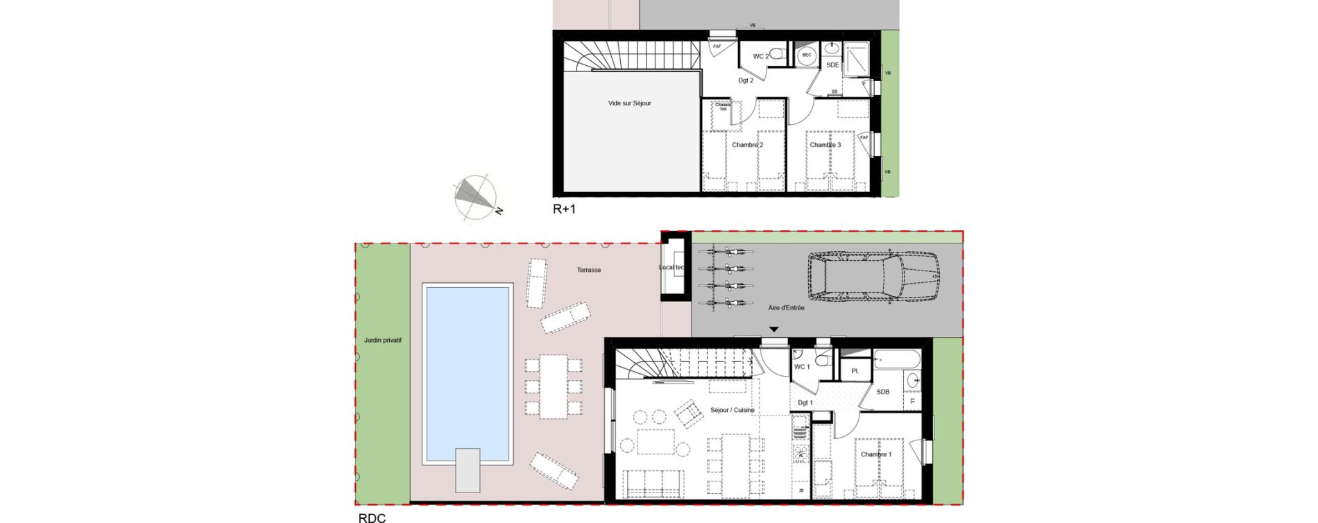 Villa T4 de 71,48 m2 aux Sables-D'Olonne Centre