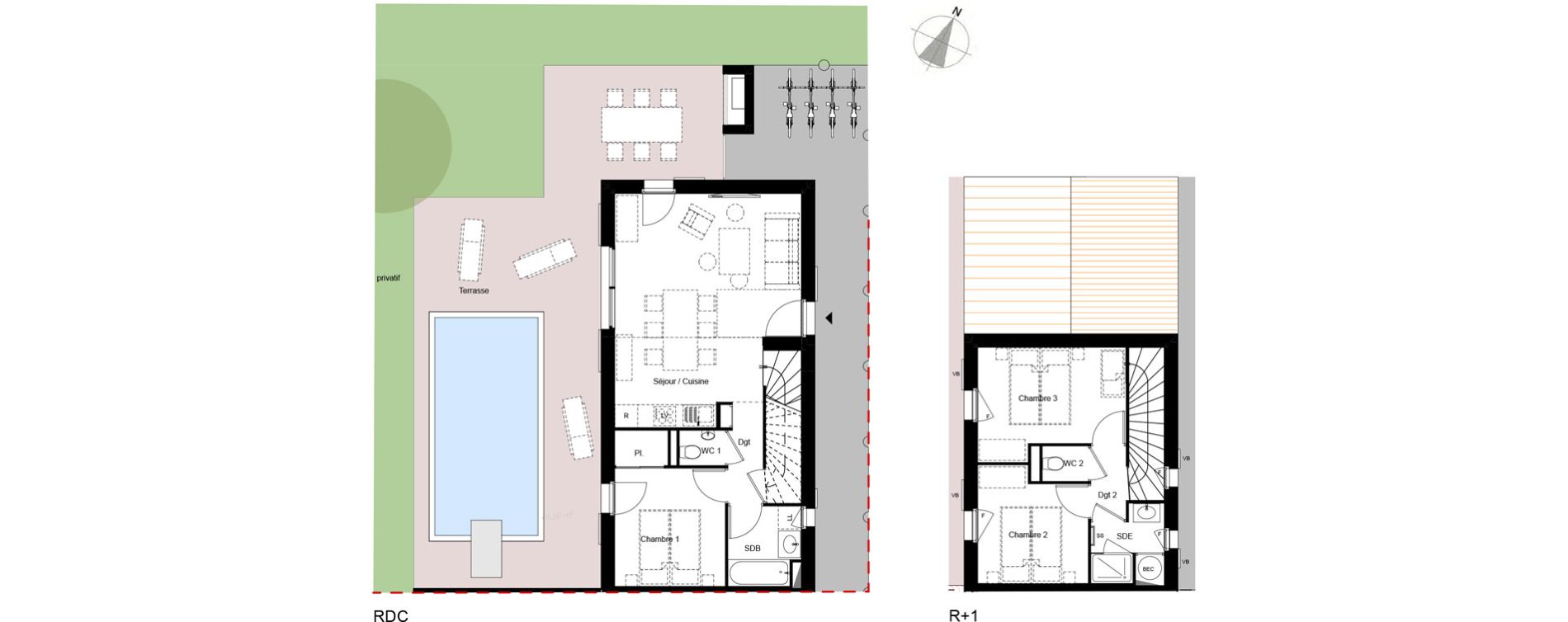 Appartement T4 de 69,69 m2 aux Sables-D'Olonne Centre