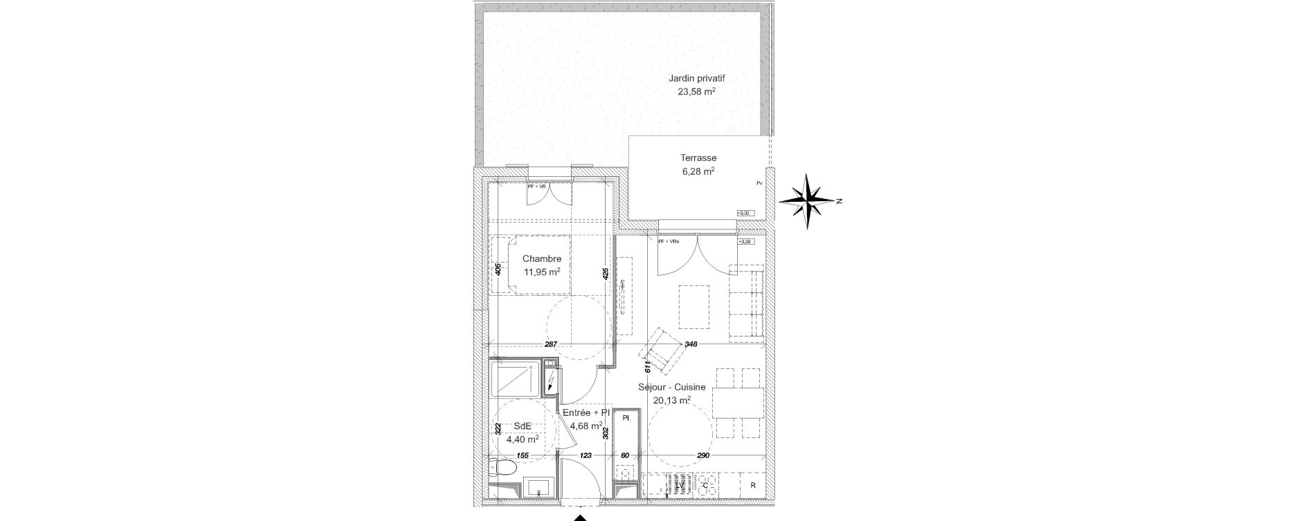 Appartement T2 de 41,16 m2 aux Sables-D'Olonne Olonne-sur-mer