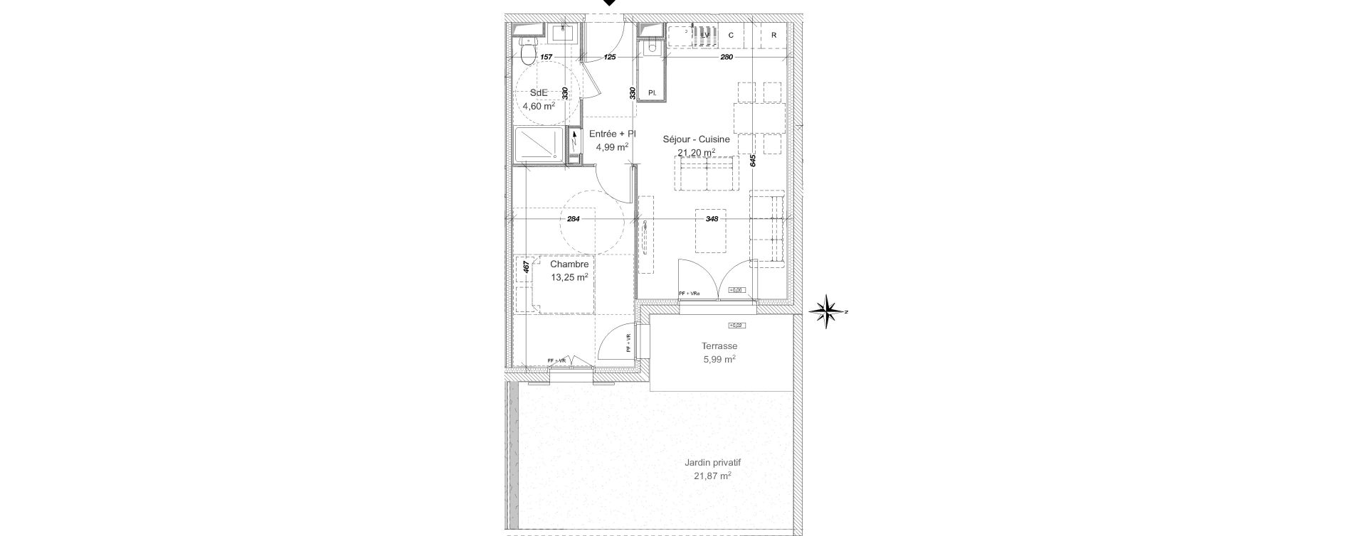 Appartement T2 de 44,04 m2 aux Sables-D'Olonne Olonne-sur-mer