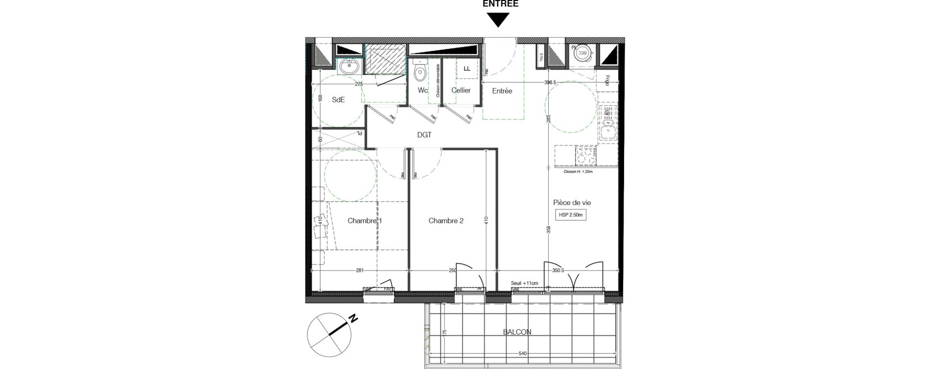 Appartement T3 de 60,00 m2 &agrave; Montaigu Centre