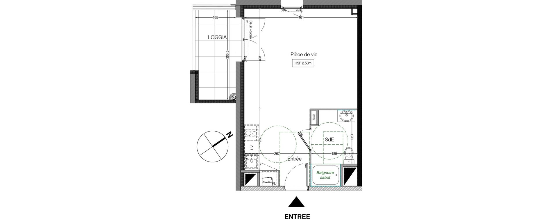 Appartement T1 de 31,80 m2 &agrave; Montaigu Centre