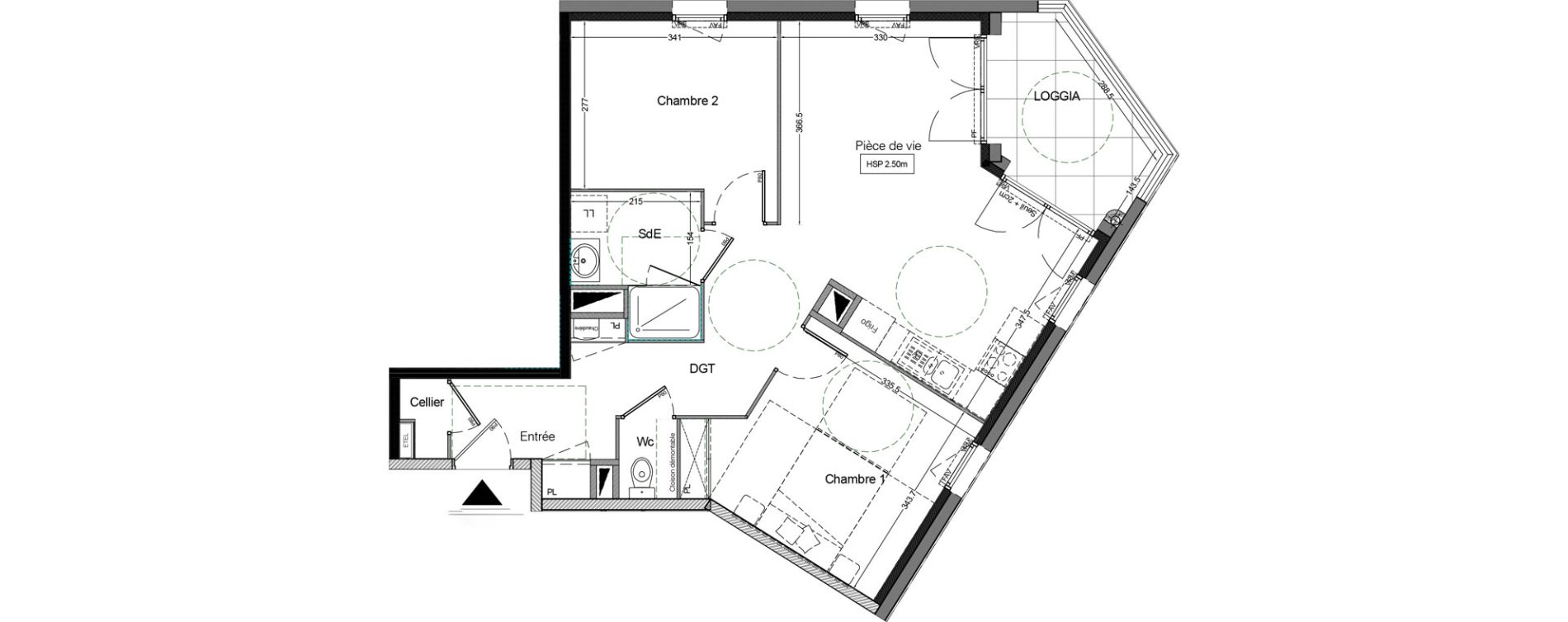 Appartement T3 de 62,30 m2 &agrave; Montaigu Centre