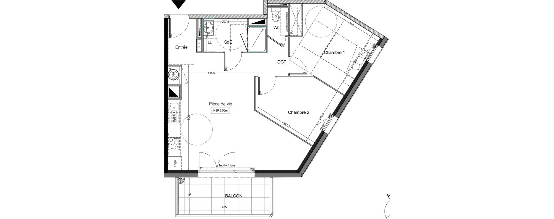 Appartement T3 de 60,10 m2 &agrave; Montaigu Centre