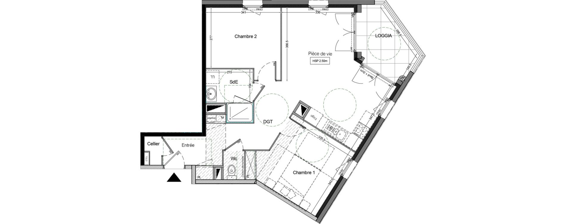 Appartement T3 de 62,30 m2 &agrave; Montaigu Centre