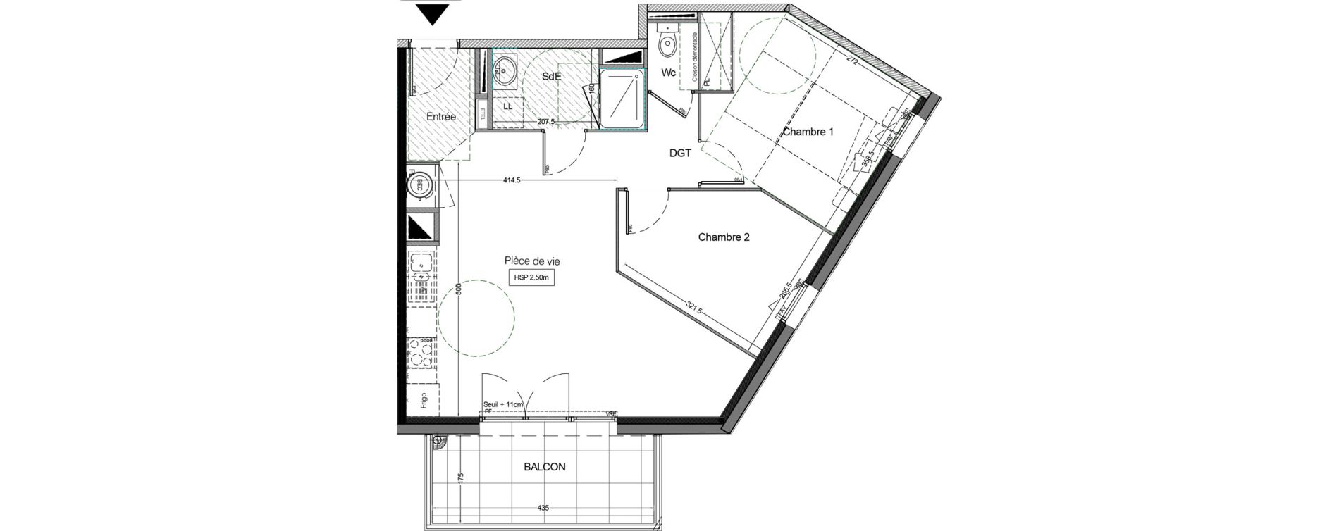 Appartement T3 de 60,10 m2 &agrave; Montaigu Centre