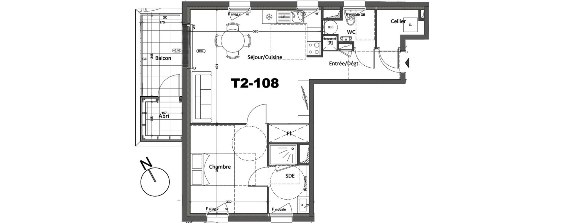 Appartement T2 de 55,52 m2 &agrave; Montaigu Saint-hilaire-de-loulay