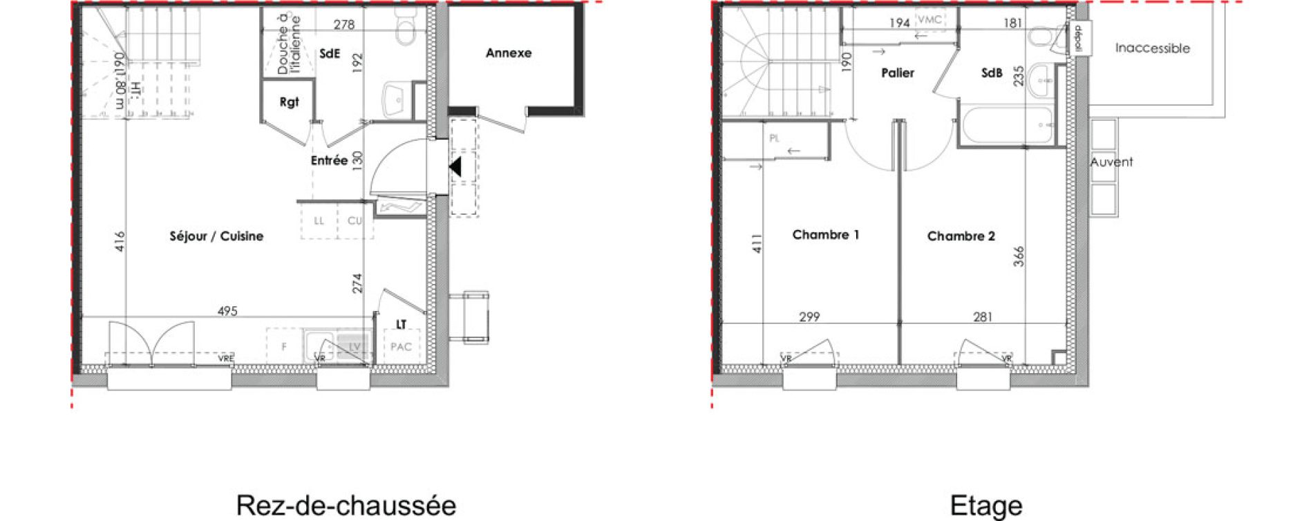 Villa T3 de 62,63 m2 &agrave; Notre-Dame-De-Monts Centre