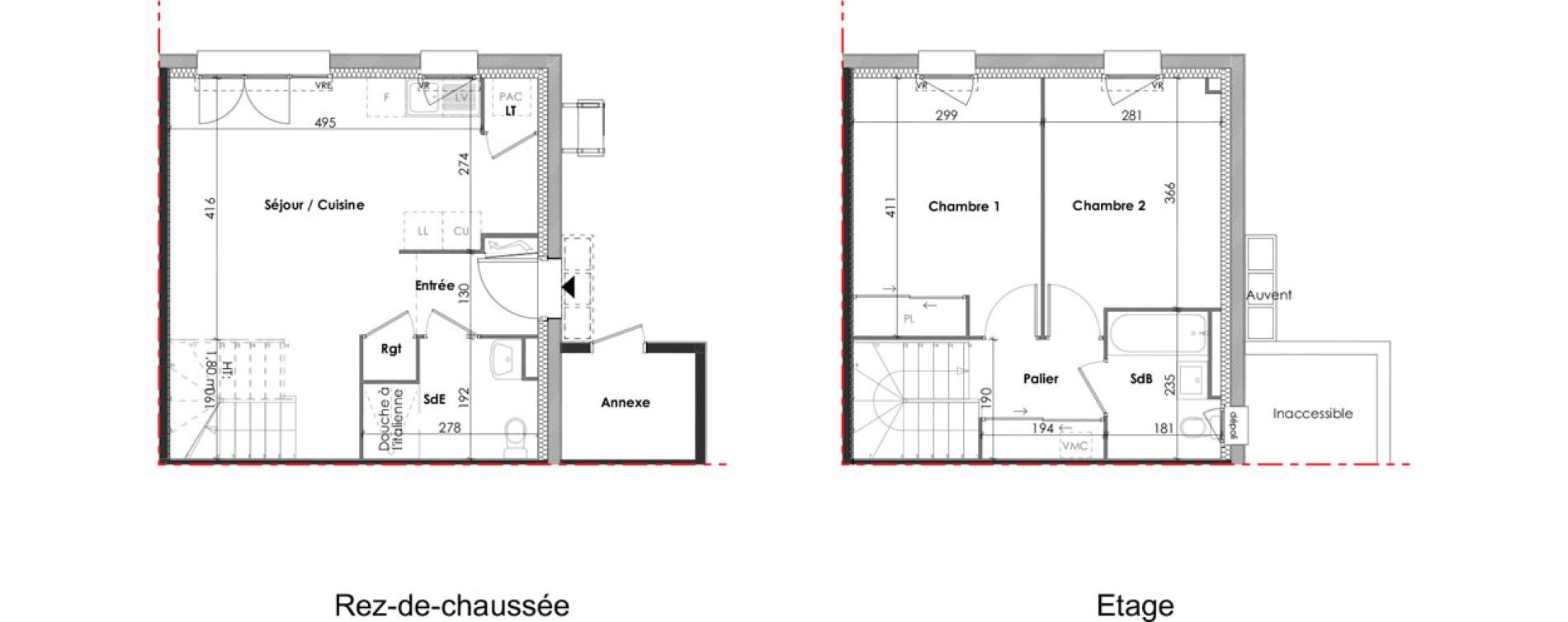 Villa T3 de 62,63 m2 &agrave; Notre-Dame-De-Monts Centre