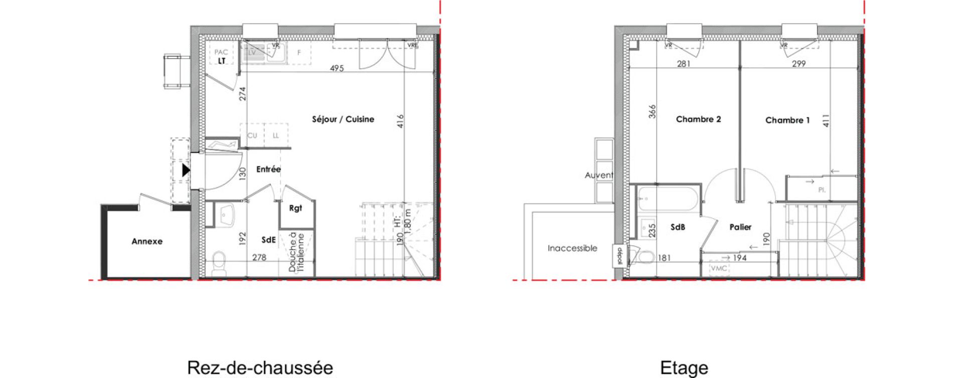 Villa T3 de 62,63 m2 &agrave; Notre-Dame-De-Monts Centre