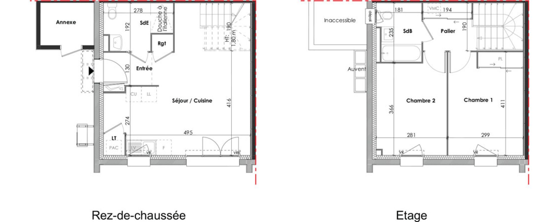 Villa T3 de 62,63 m2 &agrave; Notre-Dame-De-Monts Centre