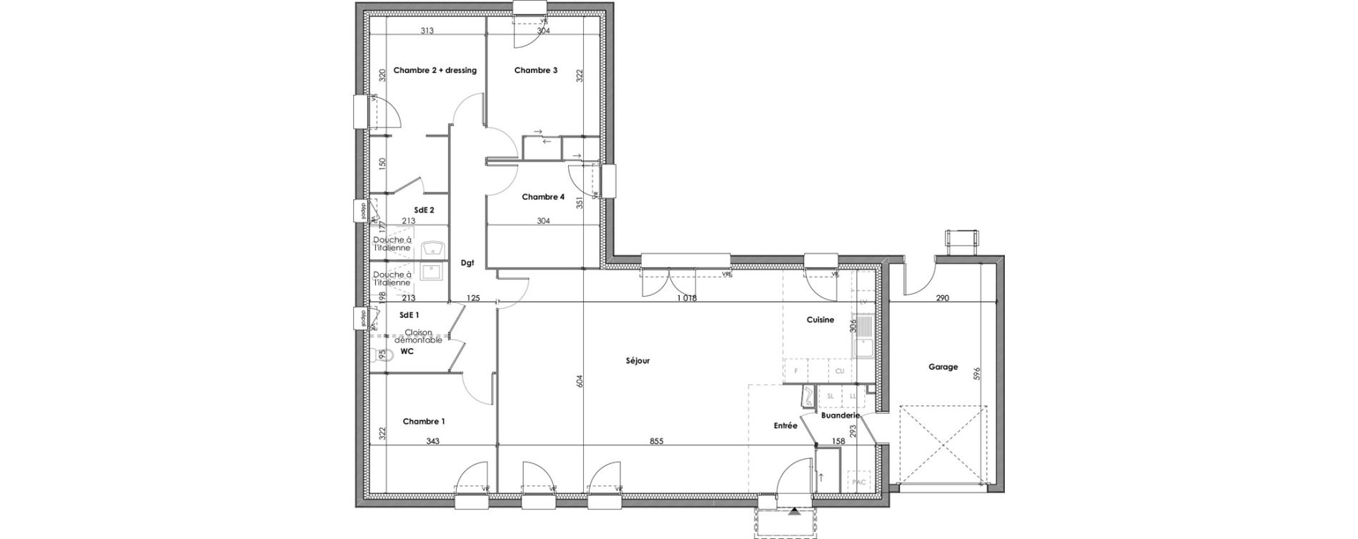 Maison T5 de 122,45 m2 &agrave; Notre-Dame-De-Monts Centre