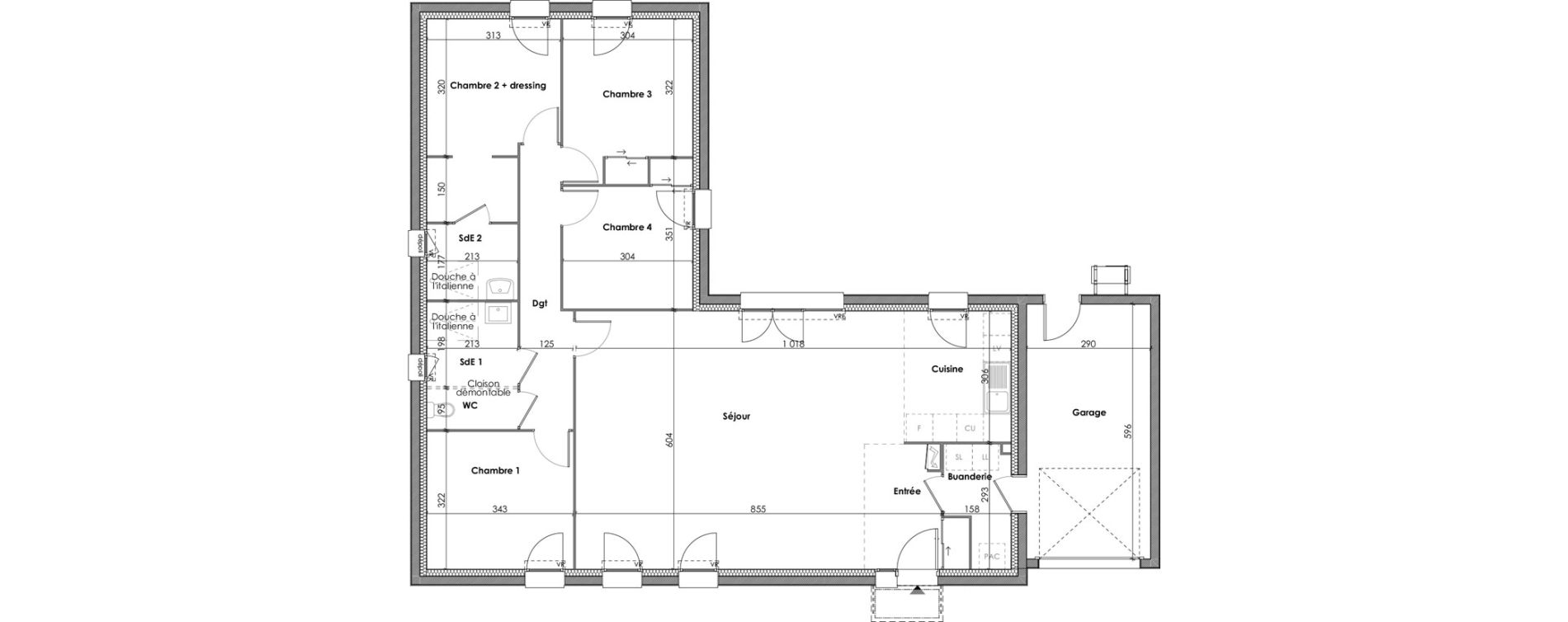 Maison T5 de 122,45 m2 &agrave; Notre-Dame-De-Monts Centre