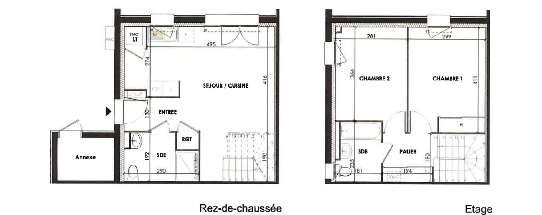 Duplex T3 de 62,66 m2 &agrave; Notre-Dame-De-Monts Centre