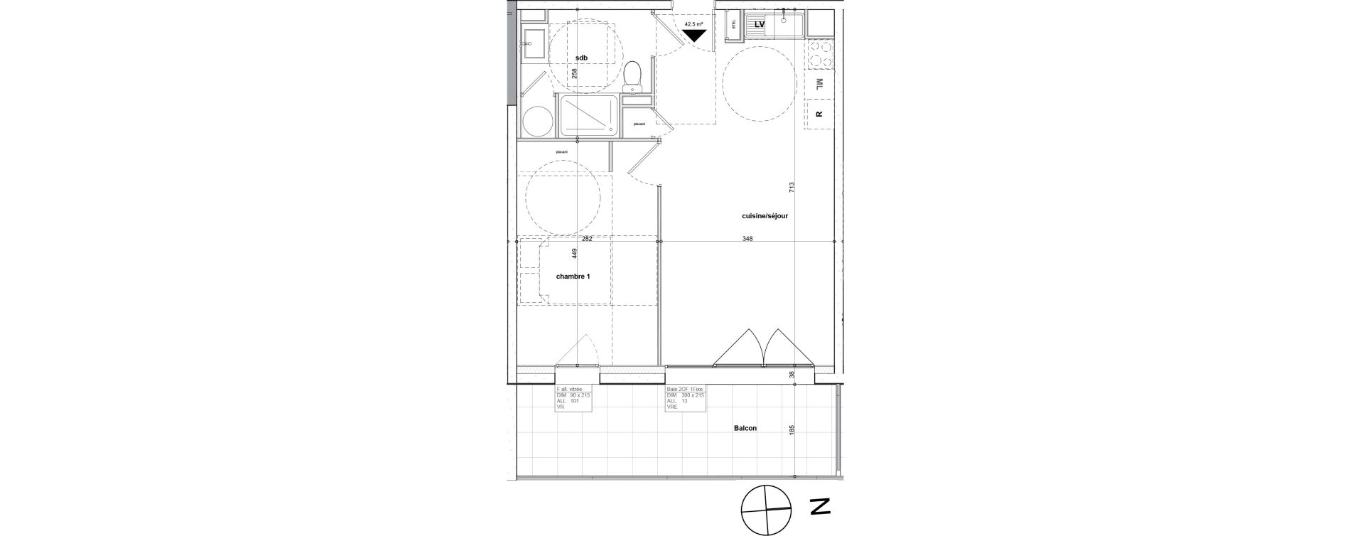 Appartement T2 de 42,00 m2 &agrave; Notre-Dame-De-Monts Centre