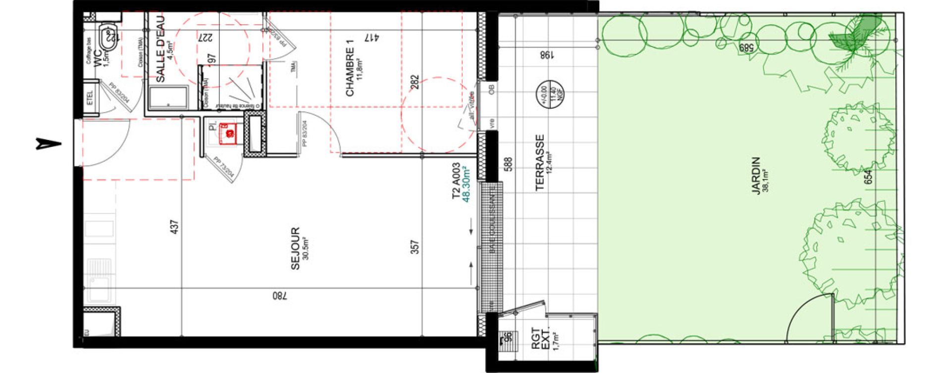 Appartement T2 de 48,30 m2 &agrave; Saint-Gilles-Croix-De-Vie Saint gilles