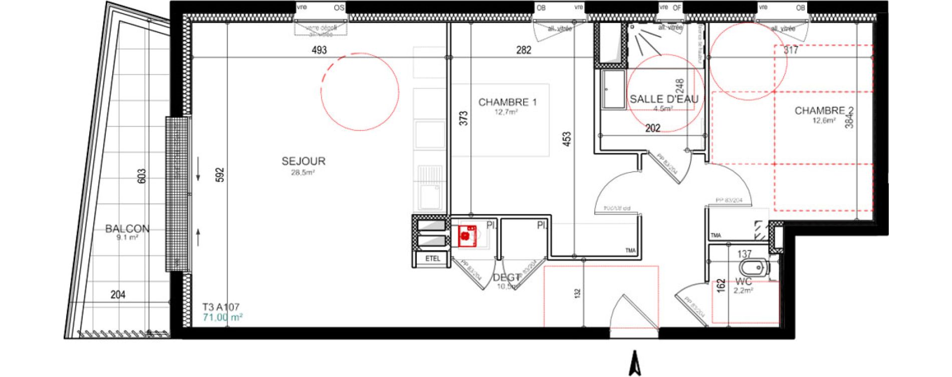 Appartement T3 de 71,00 m2 &agrave; Saint-Gilles-Croix-De-Vie Saint gilles