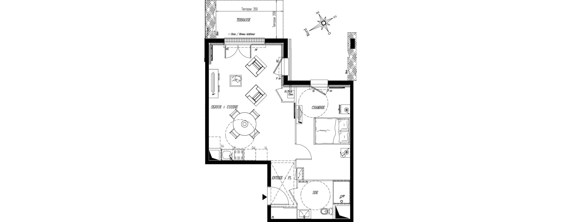 Appartement T2 de 47,31 m2 &agrave; Saint-Gilles-Croix-De-Vie Saint gilles