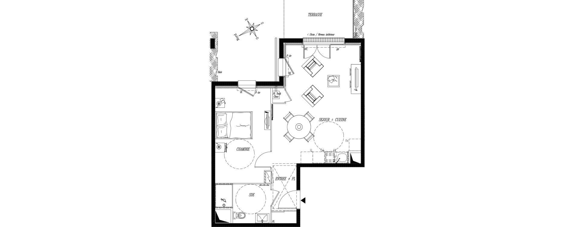 Appartement T2 de 47,60 m2 &agrave; Saint-Gilles-Croix-De-Vie Saint gilles