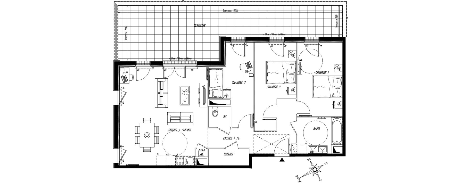 Appartement T4 de 88,19 m2 &agrave; Saint-Gilles-Croix-De-Vie Saint gilles