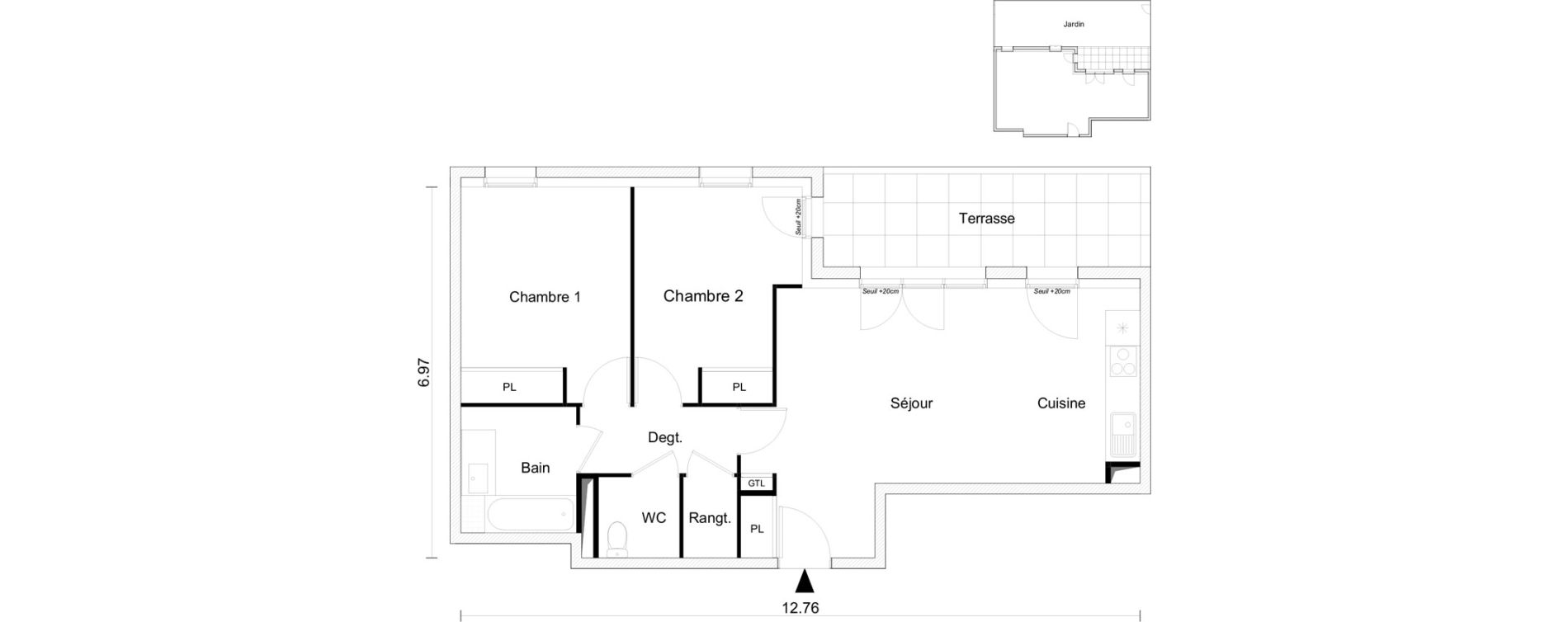 Appartement T3 de 66,09 m2 &agrave; Saint-Gilles-Croix-De-Vie Saint gilles