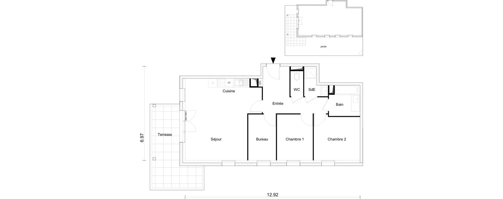 Appartement T3 bis de 76,98 m2 &agrave; Saint-Gilles-Croix-De-Vie Saint gilles