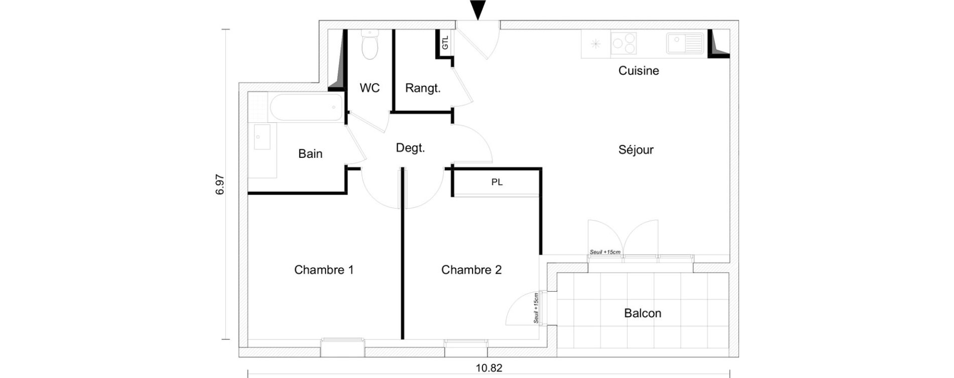 Appartement T3 de 62,01 m2 &agrave; Saint-Gilles-Croix-De-Vie Saint gilles