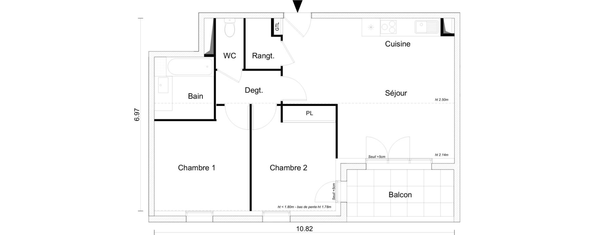 Appartement T3 de 62,02 m2 &agrave; Saint-Gilles-Croix-De-Vie Saint gilles