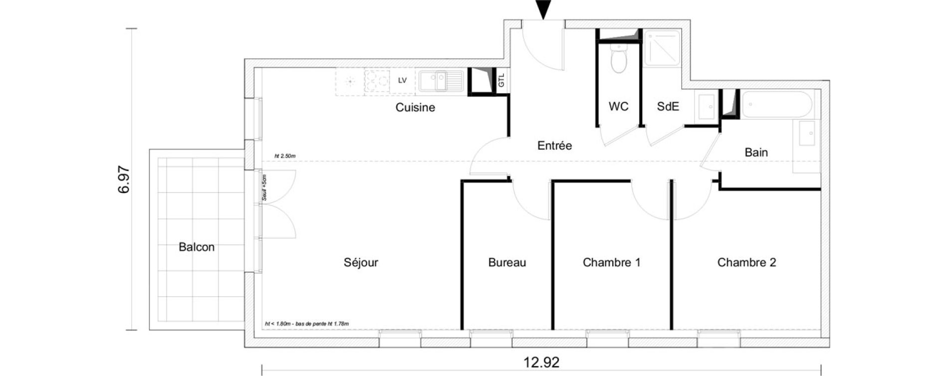 Appartement T3 bis de 76,67 m2 &agrave; Saint-Gilles-Croix-De-Vie Saint gilles