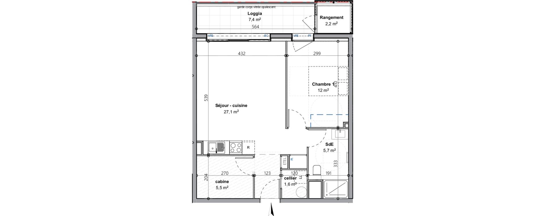 Appartement T2 de 51,90 m2 &agrave; Saint-Gilles-Croix-De-Vie Croix de vie