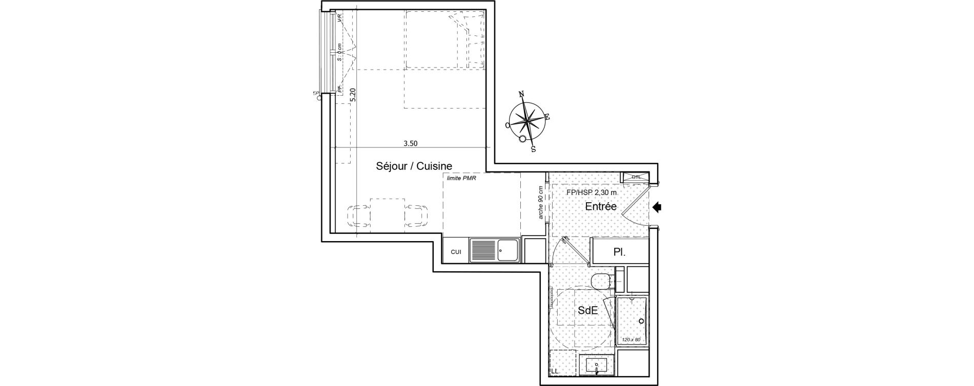 Appartement T1 de 31,19 m2 &agrave; Saint-Gilles-Croix-De-Vie Saint gilles