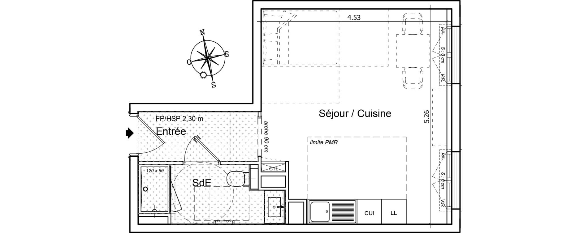 Appartement T1 de 30,58 m2 &agrave; Saint-Gilles-Croix-De-Vie Saint gilles