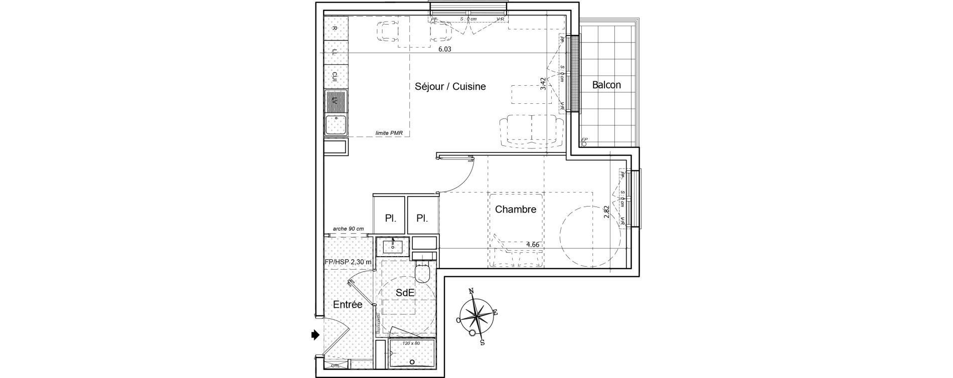 Appartement T2 de 47,11 m2 &agrave; Saint-Gilles-Croix-De-Vie Saint gilles