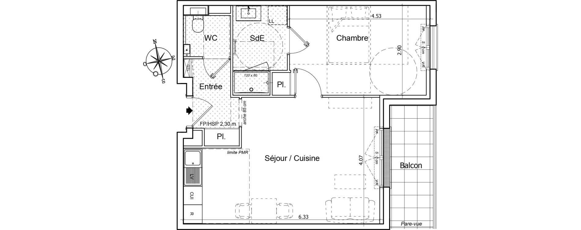 Appartement T2 de 46,35 m2 &agrave; Saint-Gilles-Croix-De-Vie Saint gilles