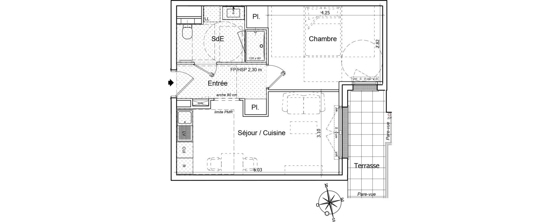 Appartement T2 de 40,35 m2 &agrave; Saint-Gilles-Croix-De-Vie Saint gilles