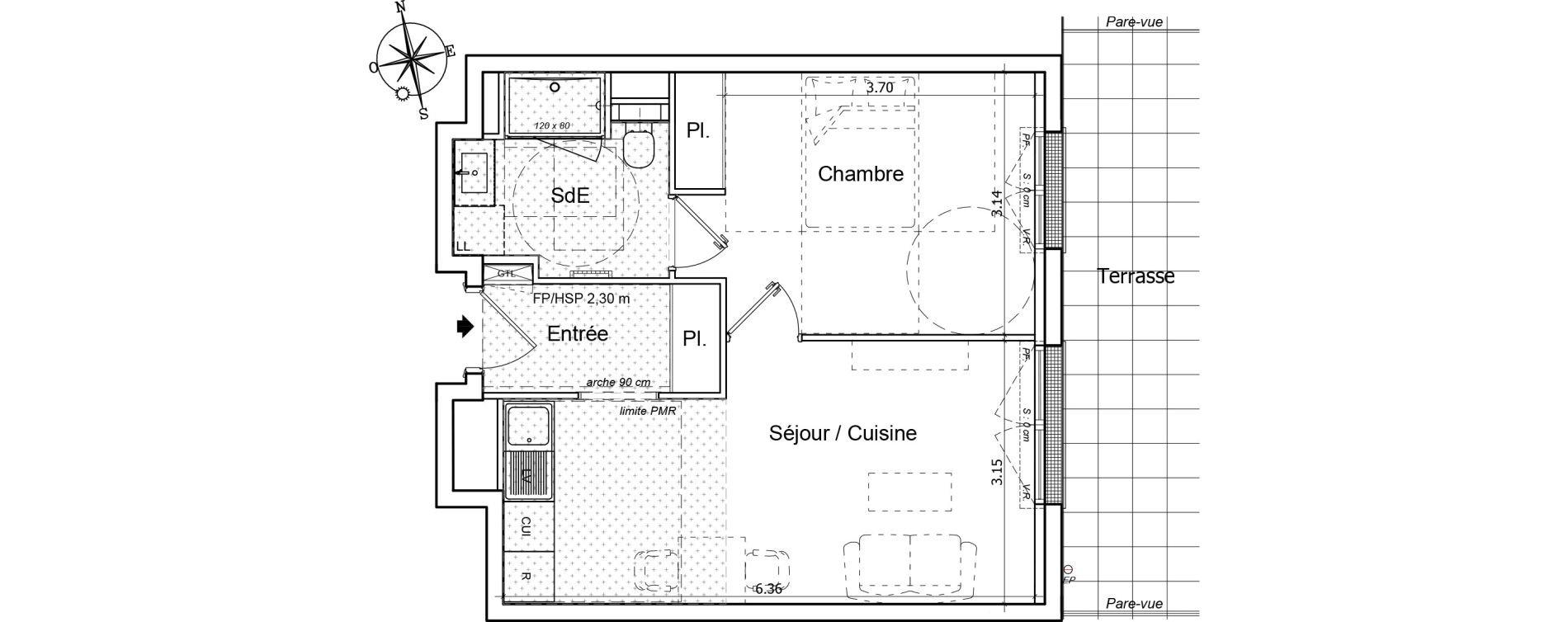 Appartement T2 de 40,09 m2 &agrave; Saint-Gilles-Croix-De-Vie Saint gilles