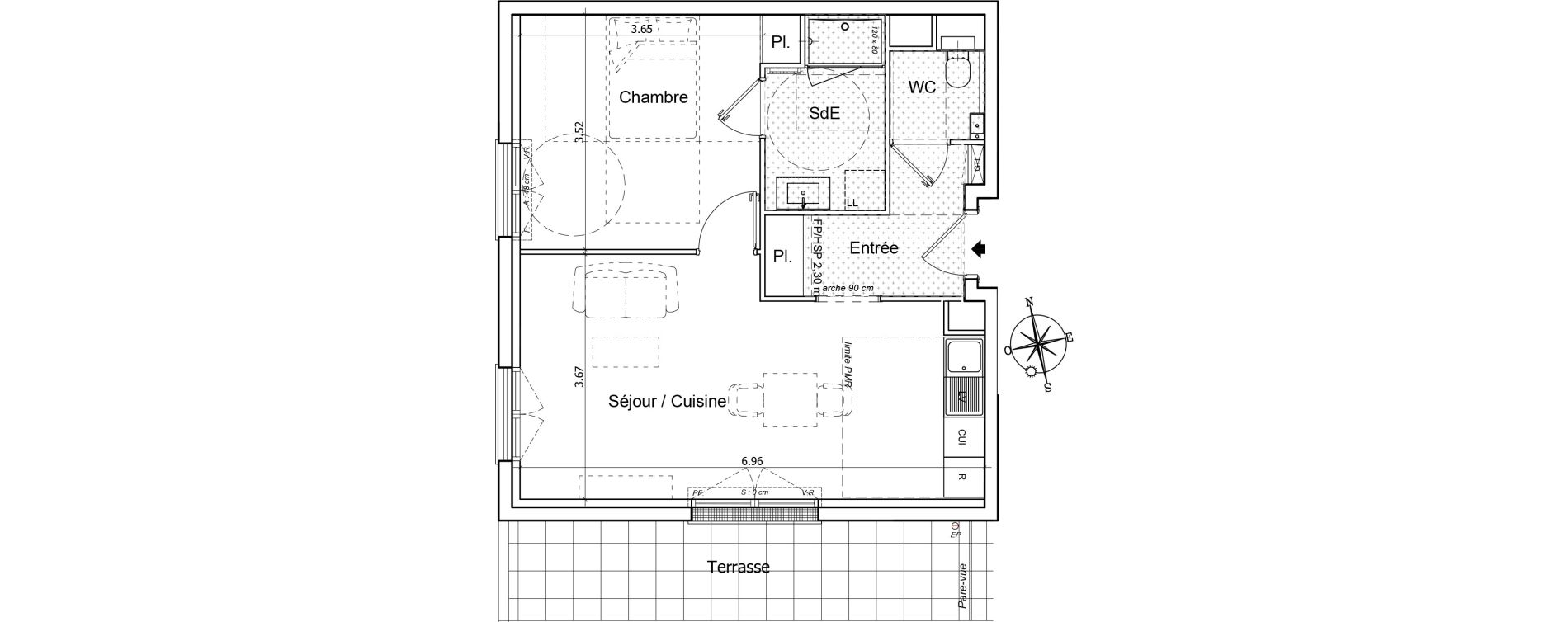 Appartement T2 de 47,53 m2 &agrave; Saint-Gilles-Croix-De-Vie Saint gilles