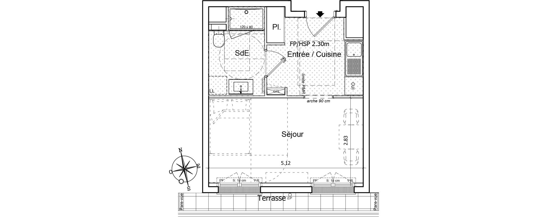 Appartement T1 de 27,29 m2 &agrave; Saint-Gilles-Croix-De-Vie Saint gilles