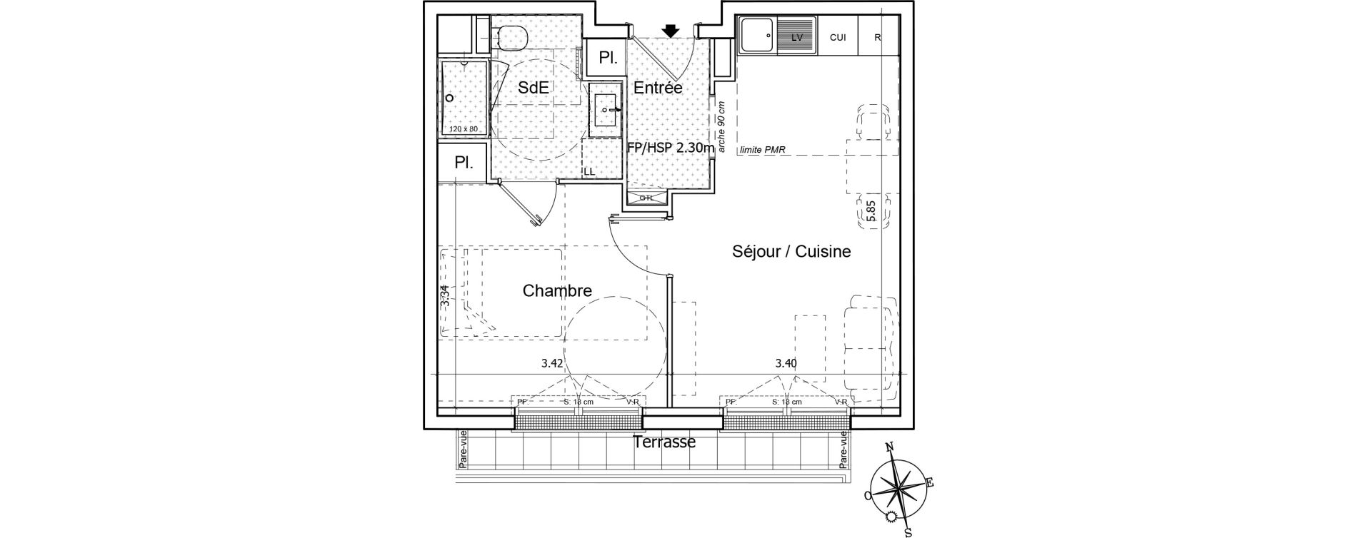 Appartement T2 de 37,74 m2 &agrave; Saint-Gilles-Croix-De-Vie Saint gilles