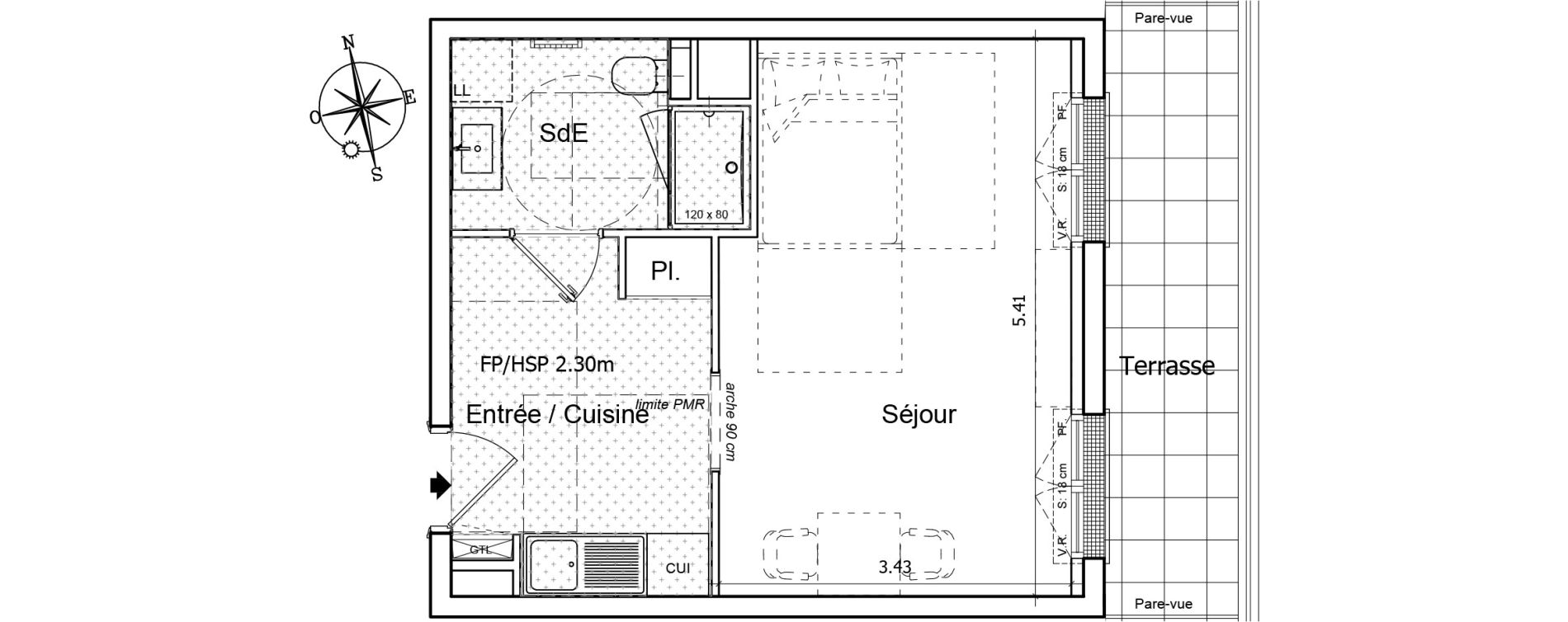 Appartement T1 de 31,08 m2 &agrave; Saint-Gilles-Croix-De-Vie Saint gilles