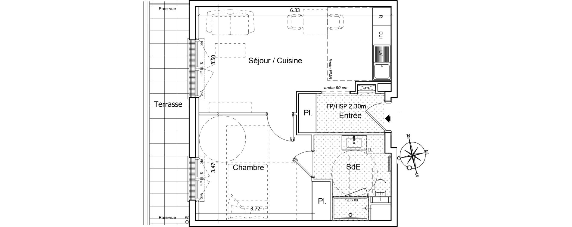 Appartement T2 de 42,28 m2 &agrave; Saint-Gilles-Croix-De-Vie Saint gilles