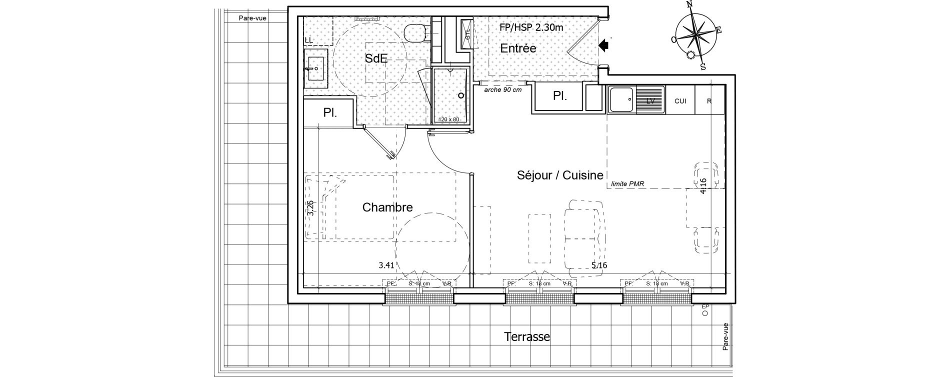 Appartement T2 de 42,36 m2 &agrave; Saint-Gilles-Croix-De-Vie Saint gilles