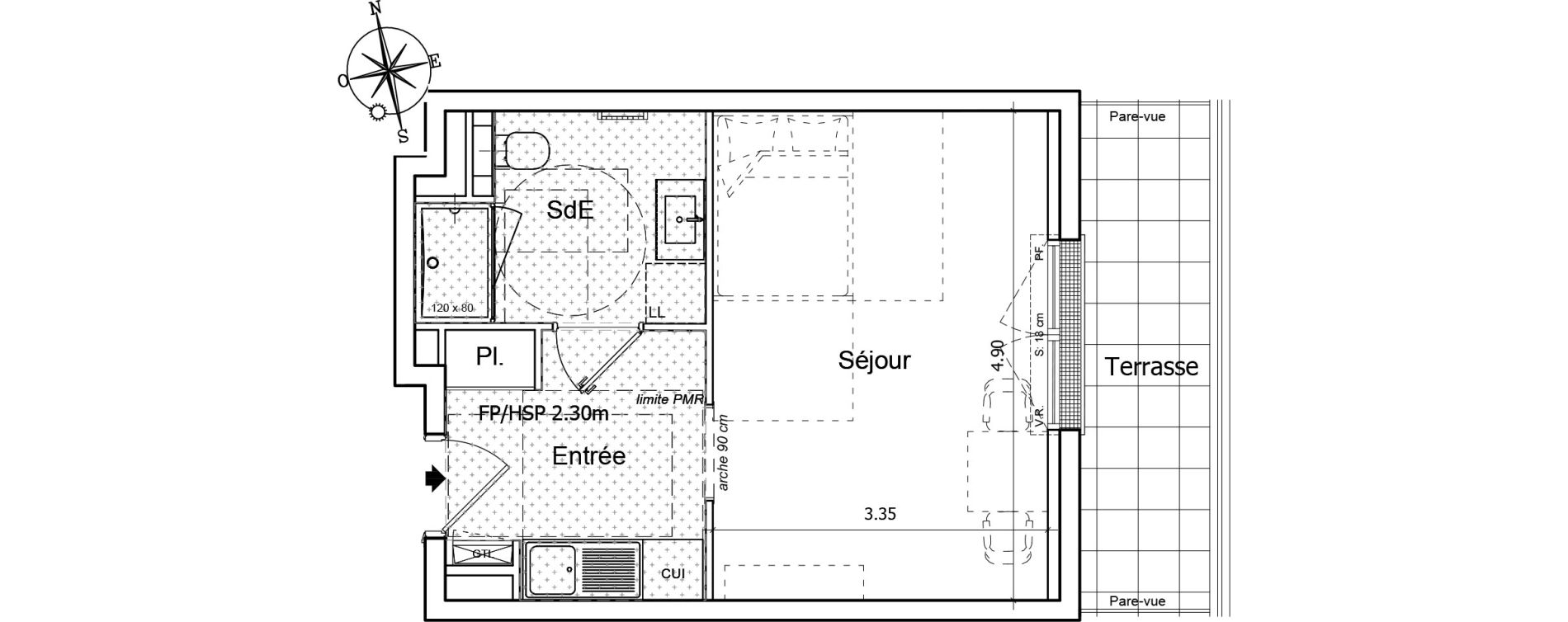 Appartement T1 de 28,40 m2 &agrave; Saint-Gilles-Croix-De-Vie Saint gilles