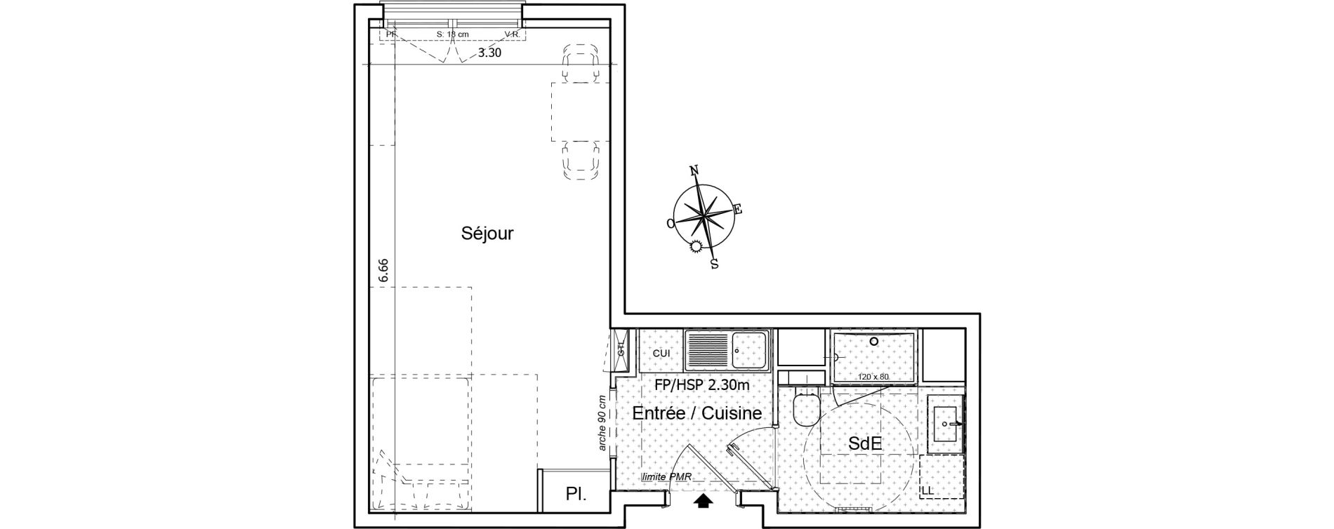 Appartement T1 de 32,01 m2 &agrave; Saint-Gilles-Croix-De-Vie Saint gilles
