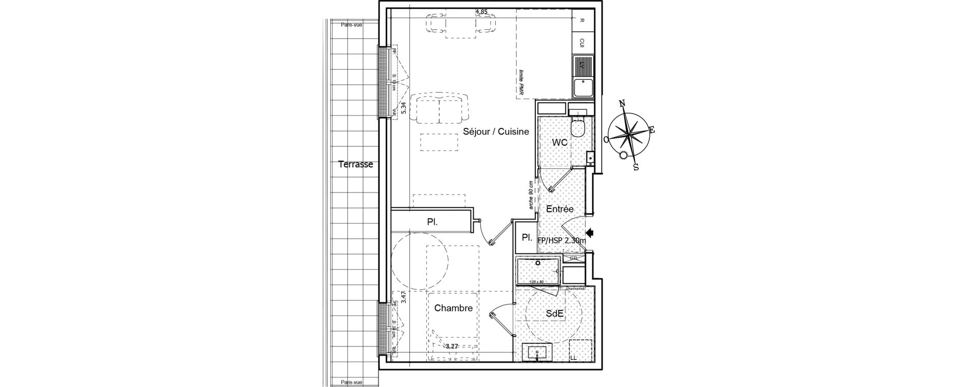 Appartement T2 de 48,71 m2 &agrave; Saint-Gilles-Croix-De-Vie Saint gilles