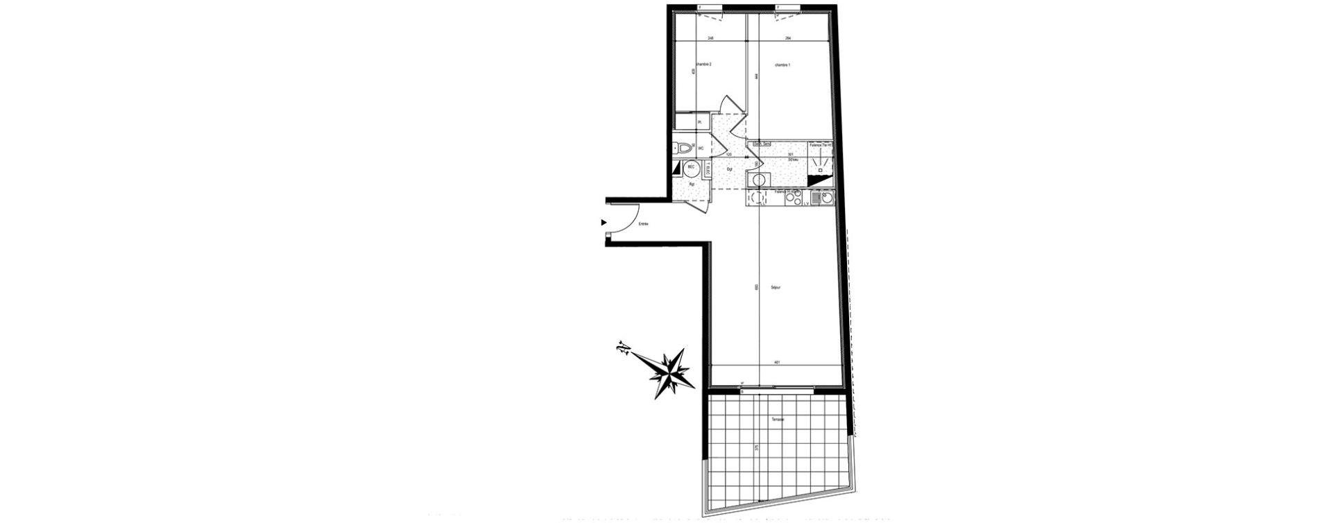 Appartement T3 de 69,50 m2 &agrave; Saint-Hilaire-De-Riez Centre