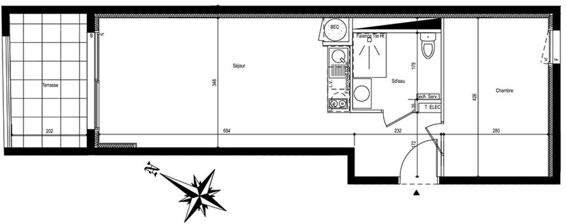 Appartement T2 de 43,50 m2 &agrave; Saint-Hilaire-De-Riez Centre