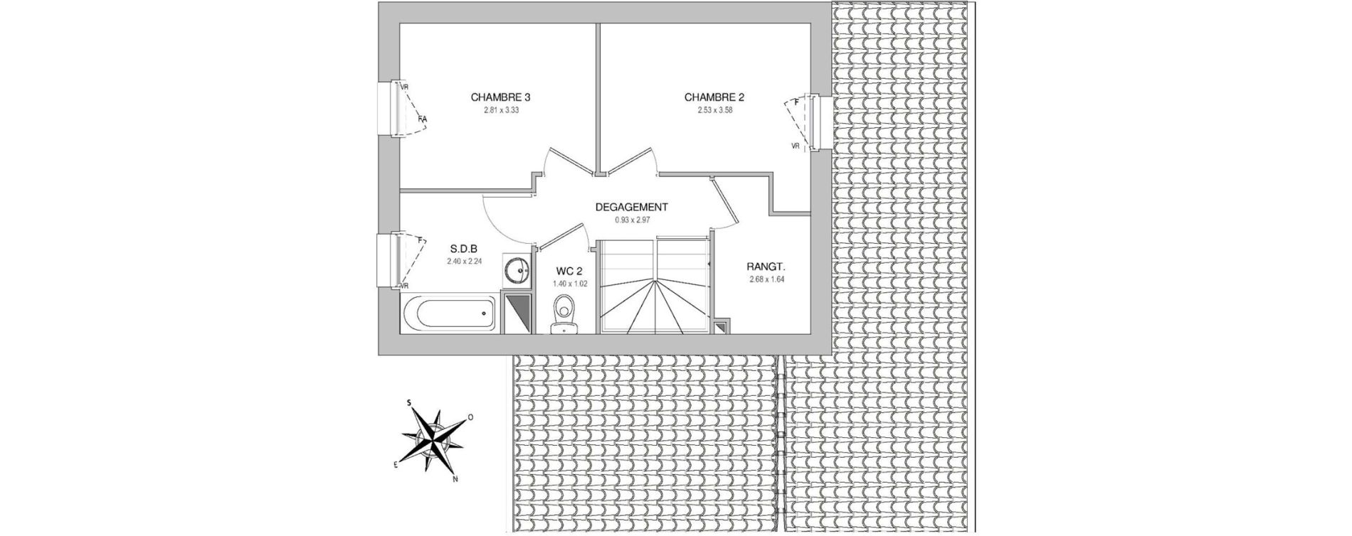 Maison T4 de 84,29 m2 &agrave; Saint-Jean-De-Monts Les verres